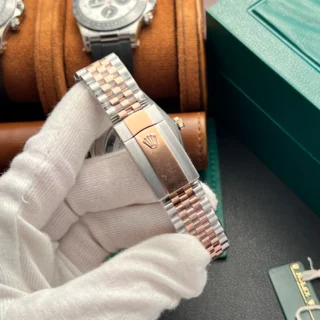 Superclone Rolex Datejust Chocolate Dial 126331 Jubilee Perspective View