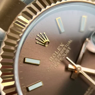 Superclone Rolex Datejust Chocolate Dial 126331 Oyster Style Perspective