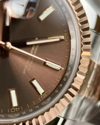 Superclone Rolex Datejust Chocolate Dial 126331 Oyster Feature Highlight