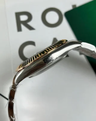 Superclone Rolex Datejust Chocolate Dial 126331 Oyster Close-Up Focus