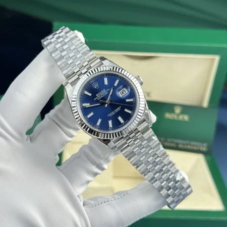 Superclone Rolex Datejust 41mm Blue Dial 126334 Jubilee - Image 4