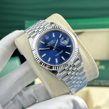 Superclone Rolex Datejust 41mm Blue Dial 126334 Jubilee - Image 6