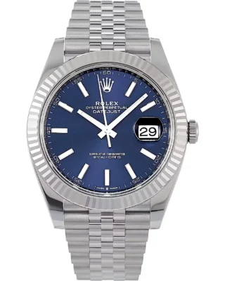 Superclone Rolex Datejust 41mm Blue Dial 126334 Jubilee