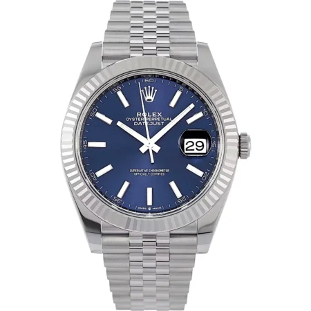 Superclone Rolex Datejust 41mm Blue Dial 126334 Jubilee
