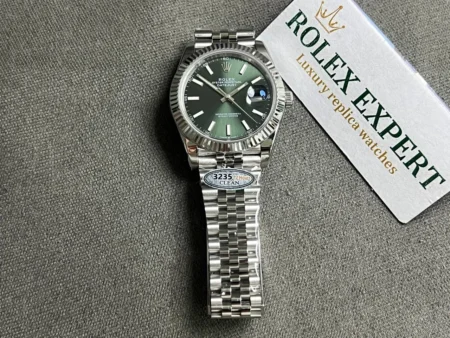 Superclone Rolex Datejust 41mm Green Dial 126334 Jubilee - Image 2