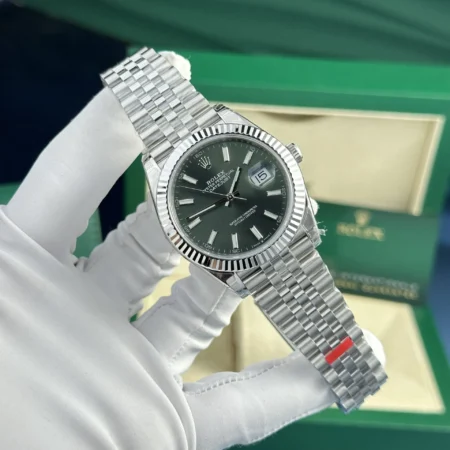 Superclone Rolex Datejust 41mm Green Dial 126334 Jubilee - Image 4