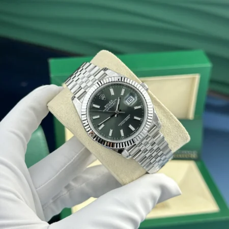 Superclone Rolex Datejust 41mm Green Dial 126334 Jubilee - Image 5