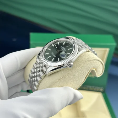 Superclone Rolex Datejust 41mm Green Dial 126334 Jubilee - Image 6