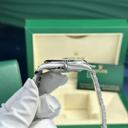 Superclone Rolex Datejust 41mm Green Dial 126334 Jubilee - Image 7