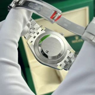Superclone Rolex Datejust Green Dial 126334 Jubilee Alternate Angle