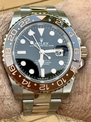 Rolex GMT-Master Black Dial 126711CHNR Root Beer photo review