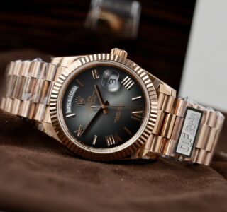 Alternative view of Superclone Rolex Day-Date Slate Ombré Dial 228235-0055 40 mm
