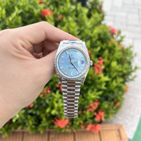 Superclone Rolex Day-Date Ice Blue Diamond Dial 228396tbr-0002 40 mm - Image 2