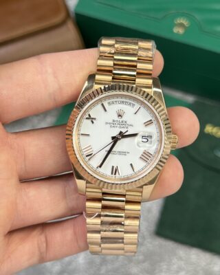 Alternative view of Superclone Rolex Day-Date White Dial 128238-0113 36 mm