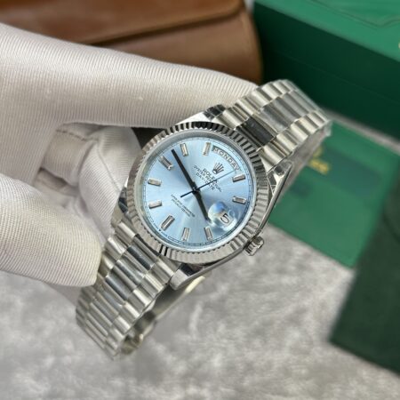 Superclone Rolex Day-Date Ice Blue Diamond Dial 228236-0006 40 mm - Image 4