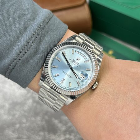 Superclone Rolex Day-Date Ice Blue Diamond Dial 228236-0006 40 mm - Image 8