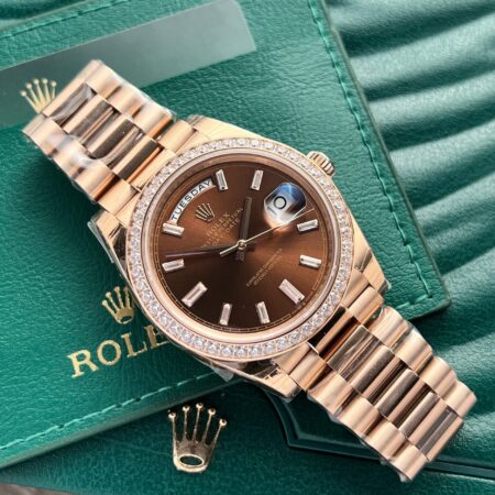 Superclone Rolex Day-Date Chocolate Diamond Dial 228345rbr-0006 40 mm - Image 2