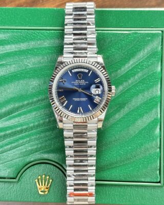 Alternative view of Superclone Rolex Day-Date Blue Dial 228239-0007 40 mm
