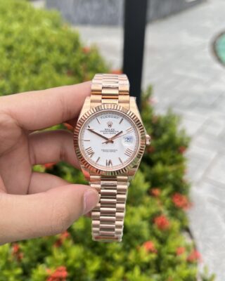 Alternative view of Superclone Rolex Day-Date White Dial 128235-0070 36 mm