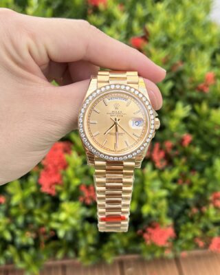 Alternative view of Superclone Rolex Day-Date Champagne Dial 228348rbr-0008 40 mm