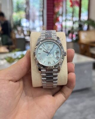 Alternative view of Superclone Rolex Day-Date Ice Blue Dial 228236-0012 40 mm