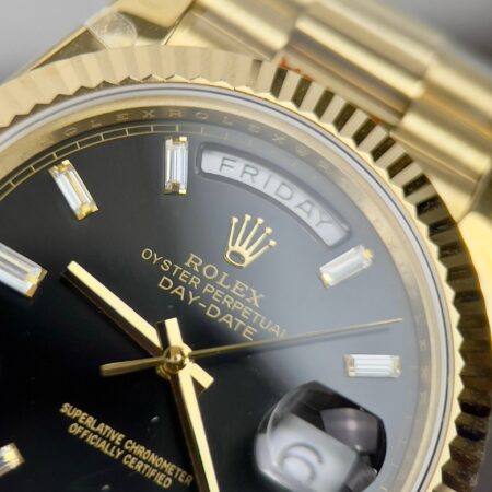 Superclone Rolex Day-Date Bright Black Diamond Dial 228238-0004 40 mm - Image 5