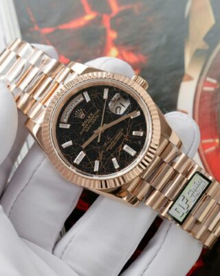 Alternative view of Superclone Rolex Day-Date Eisenkiesel Diamond Dial 228235-0045 40 mm