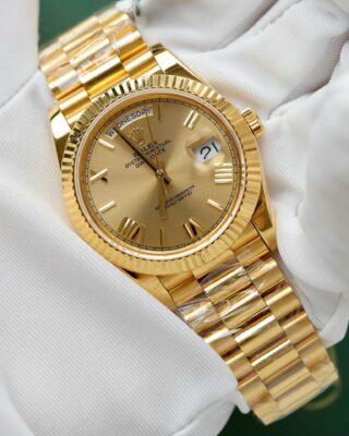 Alternative view of Superclone Rolex Day-Date Roman Champagne Dial 228238 40 mm