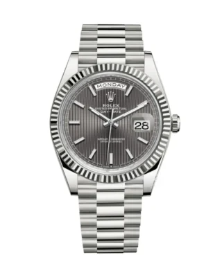 Superclone Rolex Day-Date Grey Stick Tapestry Dial 228239-0002 40 mm