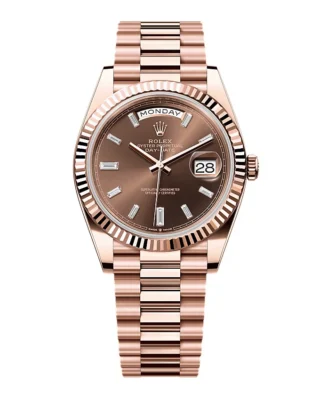 Superclone Rolex Day-Date Chocolate Diamond Dial 228235-0003 40 mm