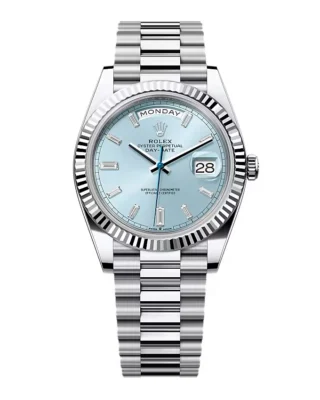 Superclone Rolex Day-Date Ice Blue Diamond Dial 228236-0006 40 mm