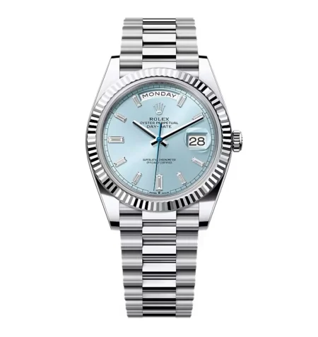 Superclone Rolex Day-Date Ice Blue Diamond Dial 228236-0006 40 mm