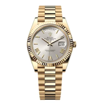Superclone Rolex Day-Date Silver Dial 228238-0002 40 mm