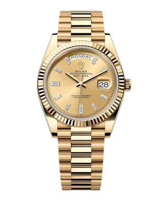 Superclone Rolex Day-Date Champagne Diamond Dial 228238-0005 40 mm