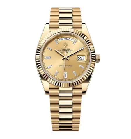 Superclone Rolex Day-Date Champagne Diamond Dial 228238-0005 40 mm