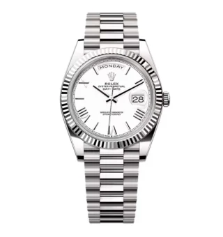 Superclone Rolex Day-Date White Dial 228239-0046 40 mm