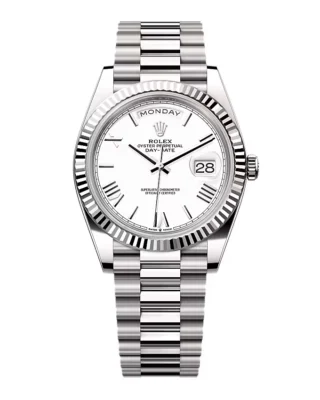 Superclone Rolex Day-Date White Dial 228239-0046 40 mm