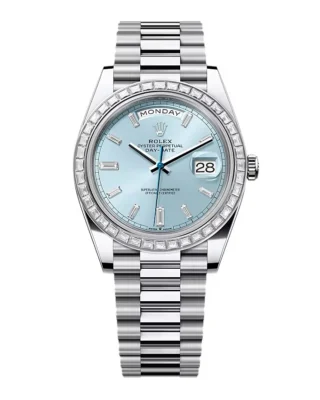 Superclone Rolex Day-Date Ice Blue Diamond Dial 228396tbr-0002 40 mm