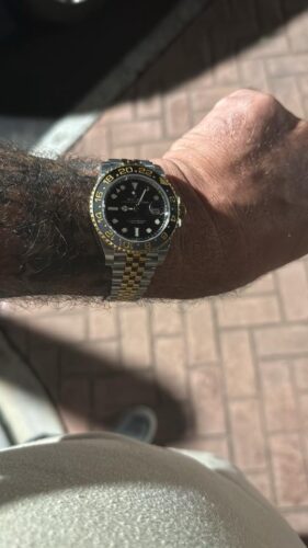 Click to view full screen Superclone Rolex GMT-Master II Black Dial "Zombie" 126713GRNR photo review