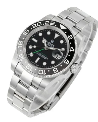 Alternative view of Replica Rolex GMT-Master II 126710GRNR "Bruce Wayne" Oyster