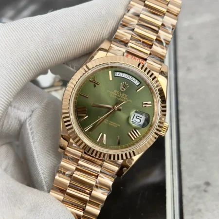 Superclone Rolex Day-Date Olive Dial 228235 40 mm - Image 10