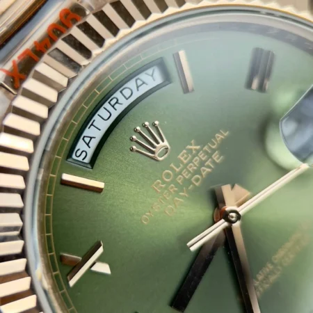 Superclone Rolex Day-Date Olive Dial 228235 40 mm - Image 8