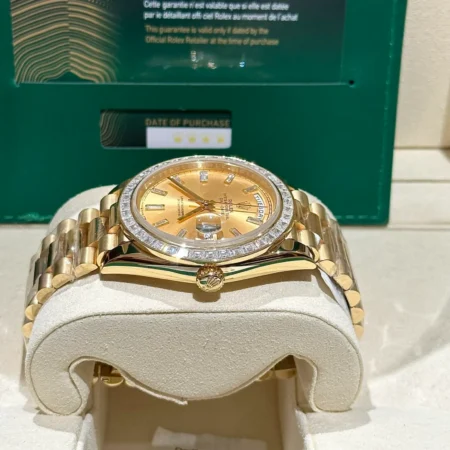 Replica Rolex Champagne Dial Diamond Bezel Gold presidential Bracelet