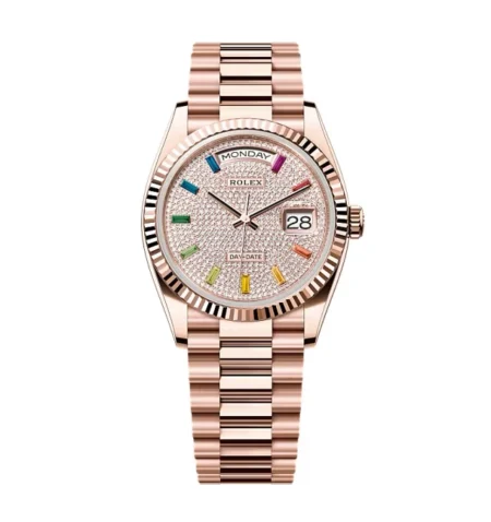 Superclone Rolex Day-Date Diamond-Paved Dial 128235-0039 36 mm