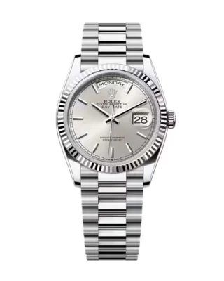 Superclone Rolex Day-Date Silver Dial 128236-0001 36 mm