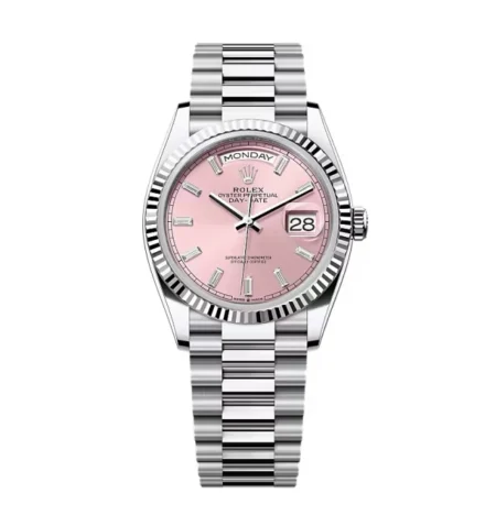 Superclone Rolex Day-Date Pink Diamond Dial 128236-0024 36 mm