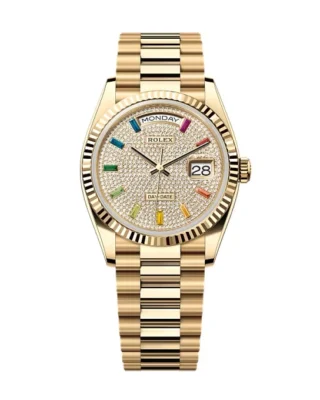 Superclone Rolex Day-Date Diamond-Paved Dial 128238-0051 36 mm