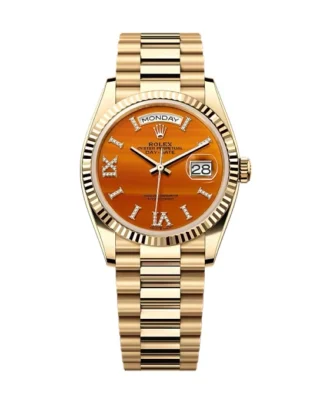 Superclone Rolex Day-Date Carnelian Diamond Dial 128238-0088 36 mm