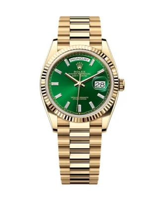 Superclone Rolex Day-Date Bright Green Diamond Dial 128238-0130 36 mm