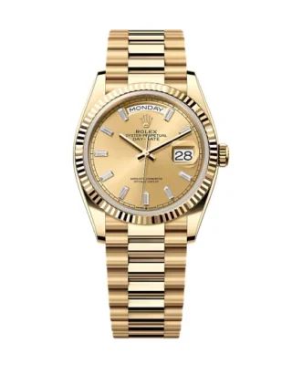 Superclone Rolex Day-Date Champagne Diamond Dial 128238-0132 36 mm
